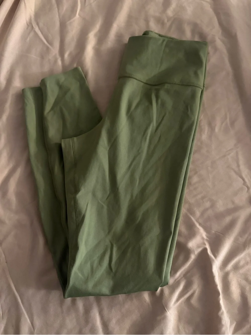 Nike Olive Green Girls' High-Rise Leggings
